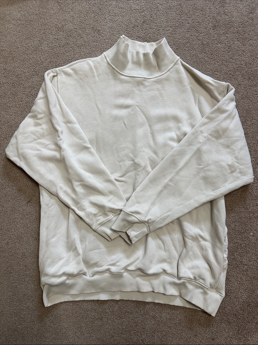 aerie Cream Turtleneck Sweater
